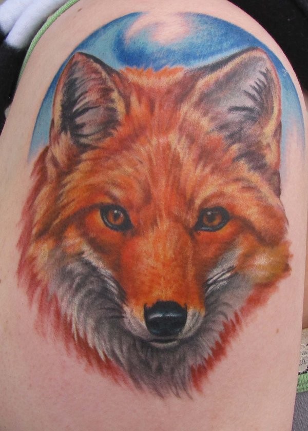 meravigliosa volpe rossa tatuaggio da Jakub Nadrowski